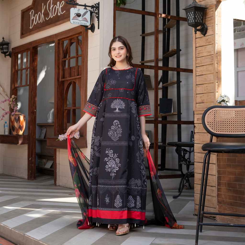 Surkh Bahar Printed 2 Pc