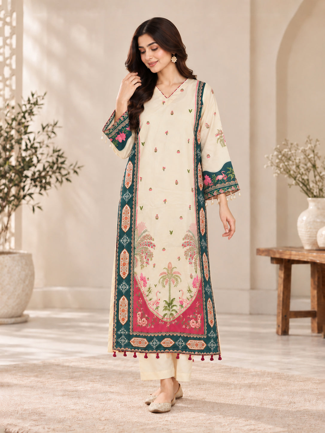 Anmol – 2 Piece Silk Long Shirt