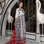 Midnight Blossom Printed 2PC
