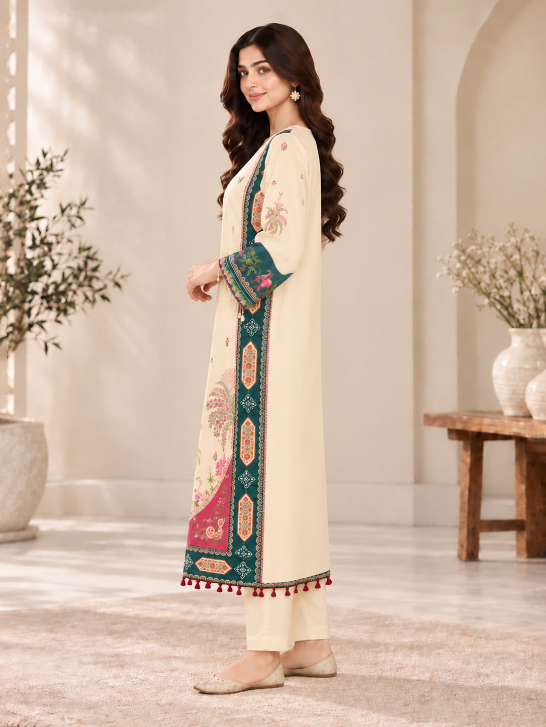 Anmol – 2 Piece Silk Long Shirt