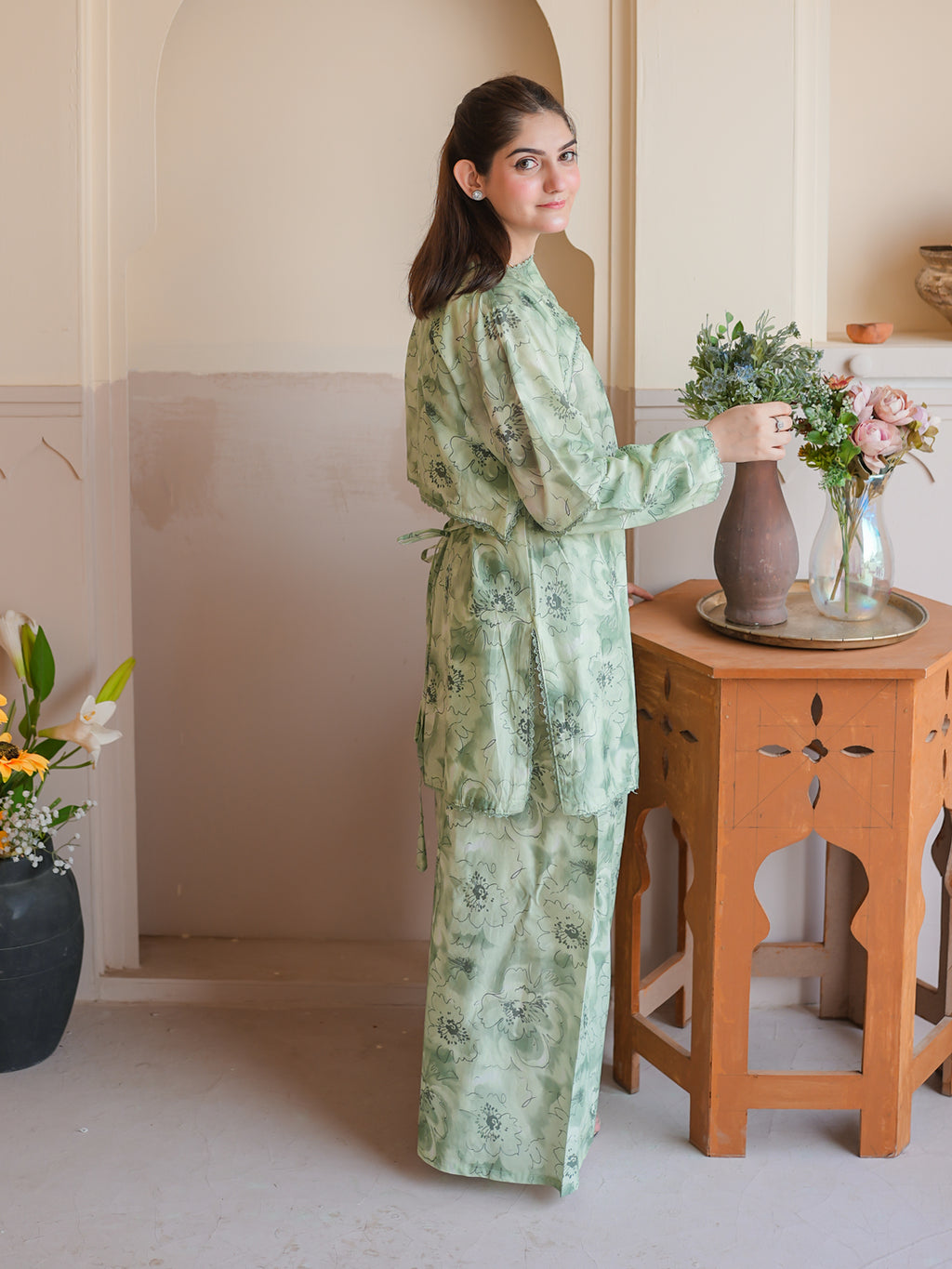 Mint Grace Printed 2pc