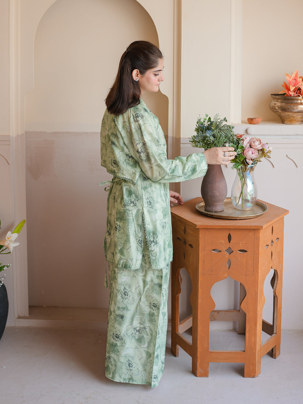 Mint Grace Printed 2pc